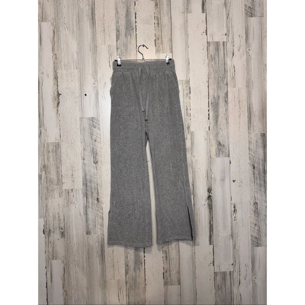 JoyLab Target Heather Grey Wide Leg Side Split Drawstring Sweatpants Women's XS
